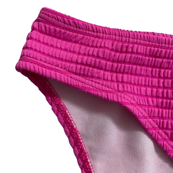 Salt and Cove Pink Textured Lined Hipster Bikini Swim Bottom Medium M - Picture 7 of 14